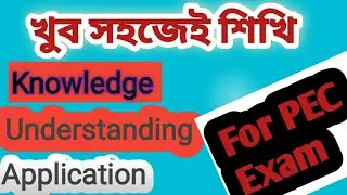 Knowledge, Understanding, Application for PEC Examination