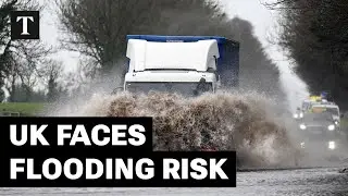 Record Breaking Wet Rainfall Puts 100 Areas Of UK Under Flooding Warning