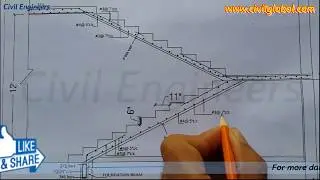 Reading Drawing for RCC Staircase |How to read Structural drawing for Staircase|