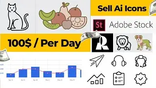 Earn Online by Selling AI Vector Icons on Adobe Stock