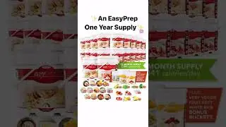 Simplify Your 1 Year Supply of Food Storage With EasyPrep Food Kits