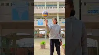 rotating ball on the finger 🏐✨#trendy #india #rajasthan #sports #volleyball