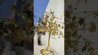 Golden tree | Pearl wire tree | home decor | #craft | #short  #15