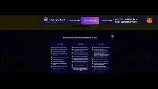 Richquack | airdrop 500$ | Richquack token a the best big money project