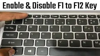 F1 to F12 Function Keys Enable or Disable | Keyboard Multimedia Keys | Humsafar Tech