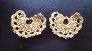 Gorgeous Half moon earrings crochet in Tamil/English
