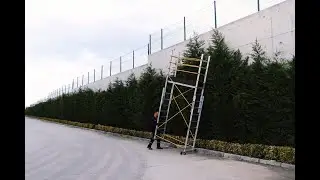 POLISAFE Mobile Aluminum Scaffolding-Ladder