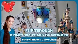 Coloring Book Flip Through - Disney 100 Years of Wonder (Walmart Exclusive Minibook Edition)