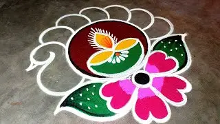 Diwali rangoli designs|diwali 2025 beautiful peacock rangoli|diwali muggulu|super Amazing rangoli