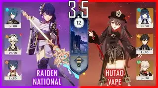 Raiden National & Hutao Vape - 3.5 Spiral Abyss Floor 12 9 star