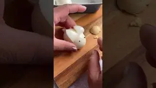 Easter Bunny Rabbit With Hard Boiled Eggs. #easter #easterbunny #egg