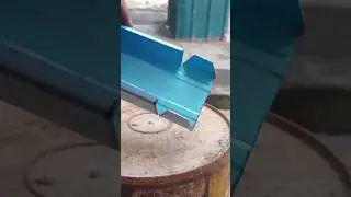 Easy way to close the end of mild steel C channel #shortvideo #shorts #short