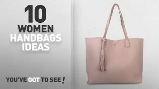 Top 10 Faux Leather Handbag [ Winter 2018 ]: Minimalist Clean Cut Pebbled Faux Leather Tote Womens