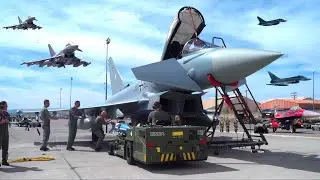 The might of the Eurofighter Typhoon: Saudi Arabian Air Force in Action in Spectacular Air Exercise!