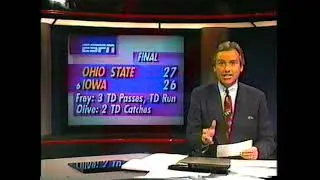 Ohio State at Iowa college football ESPN highlights Nov. 10 1990