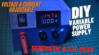 DIY variable bench power supply | free schematic & STL files