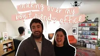 Making Over My Boyfriend's Home Office *ONLY ALLOWED TO BUY ONE NEW ITEM!*