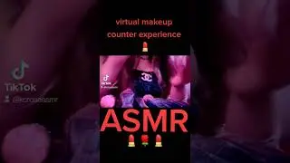 virtual beauty counter makeup experience #asmr#virtualasmr#satisfying#makeup#makeupasmr#brushes#nail
