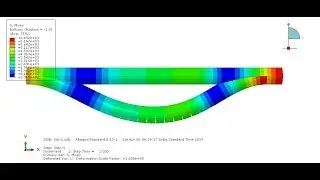 Abaqus Tutorial #2c - Stress and deflection analysis in beam (Simply Supported Beam SSB)
