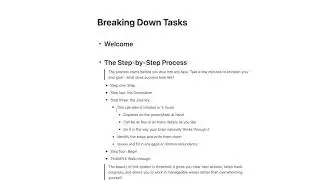 How to Break Down Tasks into Manageable Details and Actions