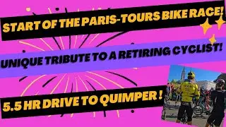  SHORT VIDEO TODAY!! ENJOYING THE START OF PARIS-TOURS CYCLING RACE! THEN LONG DRIVE TO BRITTANY!