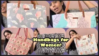 Trendy and fancy Canvas handbags|Tote bags|Oversized bags|Vacation bags|Office bags|amazon|Ramya.