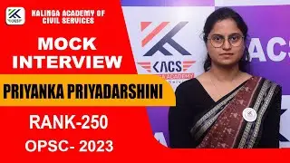 PRIYANKA PRIYADARSHINI II  RANK -250  II  OAS TOPPER-2023