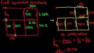 Equivalent Resistance of complex series parallel circuit 3 (Hard)