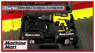 Clarke Brushless Combi-Drill/Driver/Hammer Drill - 18V - 2x Batteries & 1x Charger - CON180LI