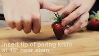 How to Hull and Slice Strawberries