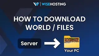 How To Download Your Files or World From WiseHosting
