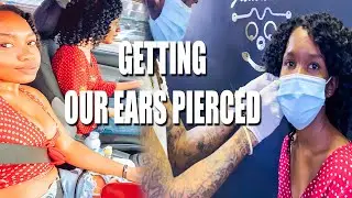 Getting Our Ears Pierced | Tragus Piercing | Shopping For Natural Products | Jamaica vlog