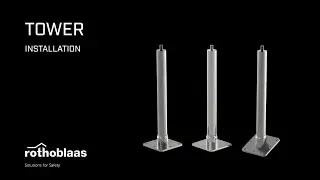 How to install a support for timber, concrete and steel roofs - TOWER - Rothoblaas