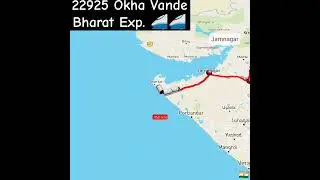 22925 Okha Vande Bharat Exp🚄#indianrailways #travel #railway #trending #vandebharat #railfan #train