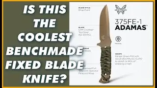 IS THIS THE BEST Benchmade Fixed Tactical Knife? ADAMAS Drop Point Blade Paracord Handle