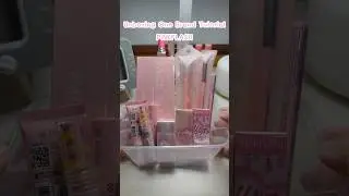Unboxing PINKFLASH One Brand Tutorial 💖🌸🎀🌷 #makeup #asmr #unboxing #shorts #pink
