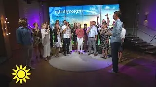 Riltons vänner & We are voice sommarkör - Nu grönskar det - Nyhetsmorgon (TV4)