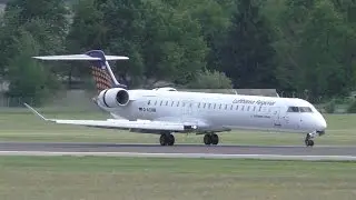 Lufthansa Cityline CRJ-900 landing at Graz Airport | D-ACNM