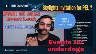 Mazy Leak BGMI 2022 Official Event BGMI events for UNDERDOGS