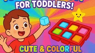 Ice Cube Fun for Toddlers! Cute & Colorful 🎵❄️