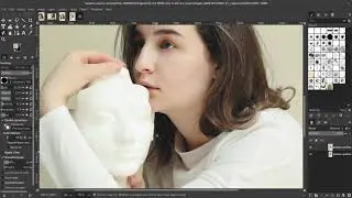 Portrait Light Retouching Session On GIMP
