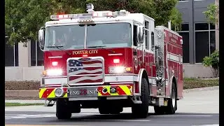 [AIRHORN] San Mateo Consolidated Fire Department Engine 28 Responding Code 3!