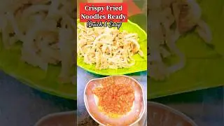Quick & Easy Crispy Fried Noodles🍝 #homemade #virelyoutube #shorts#cookingvideo#hakka#noodles #RB