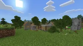 Мой мир в Minecraft Bedrock 1.9. Три деревни, улучшения домов, полная прокачка инструментов и брони.