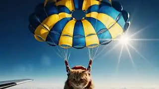 Cats parachute adventure 
