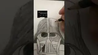 Darth vader drawing #art #music #drawing #helpmemakethismakesense