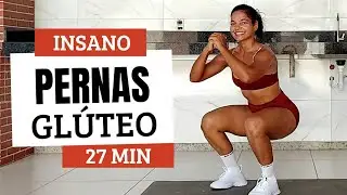 MELHOR TREINO de PERNAS e GLÚTEOS em CASA em 27 MINUTOS - SEM EQUIPAMENTOS