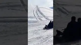 Snow Sledge Ride #gulmarg #kashmir #shortfeed #snow #shorts #honeymoontrip #chatrapatishivajimaharaj