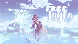 ❄️ free layla !? genshin impact | secret summer paradise ♡
