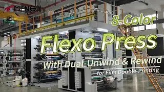 8-Color Stack Flexo Printing Machine for Fruit Wrapping Film